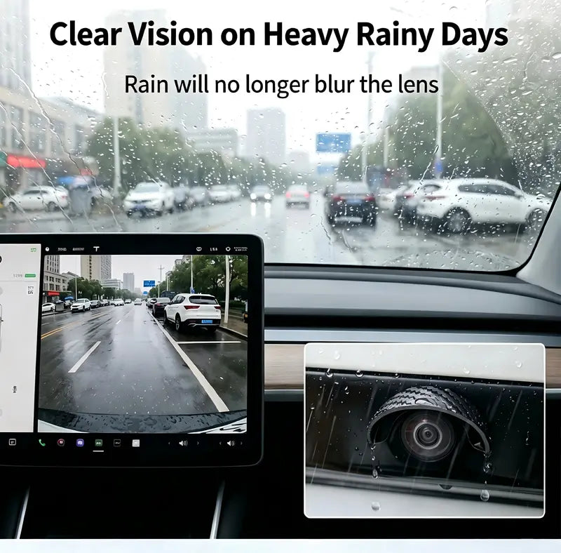 🌧️ 6PCS Car Backup Camera Rain Shield – Clearer Rear View in Rain