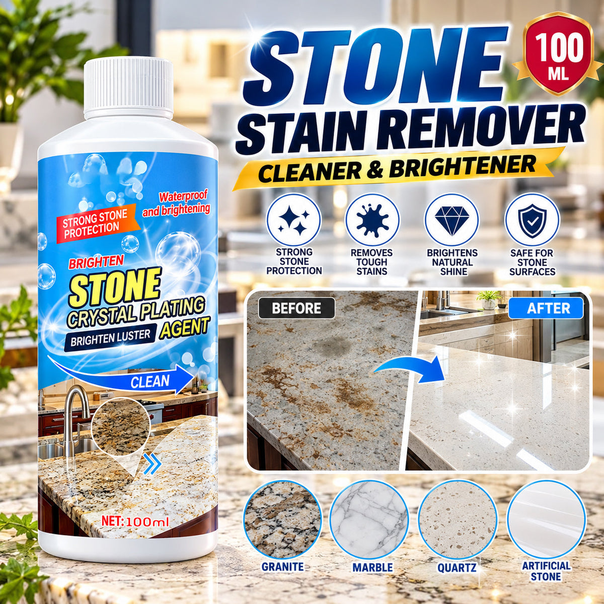 💦 Stone Stain Remover Cleaner